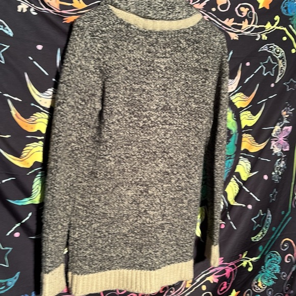 Amnesia Knit Women’s Cardigan Sweater in Grey Size Large - Picture 5 of 6